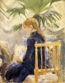 Berthe Morisot Chica con perro